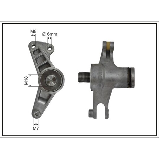 131207SP - Tensioner Lever, V-ribbed belt 