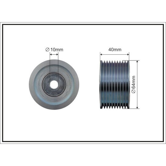 500416 - Deflection/Guide Pulley, v-ribbed belt 