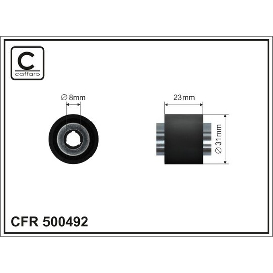 500492 - Deflection/Guide Pulley, timing belt 