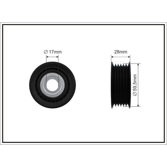 500561 - Spännrulle, aggregatrem 