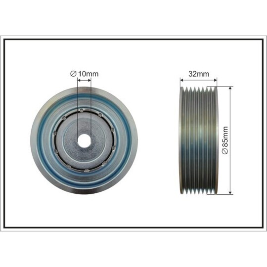 500618 - Tensioner Pulley, v-ribbed belt 