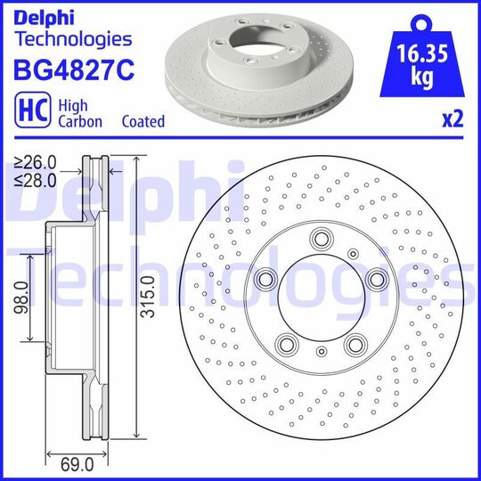 BG4827C - Brake Disc 