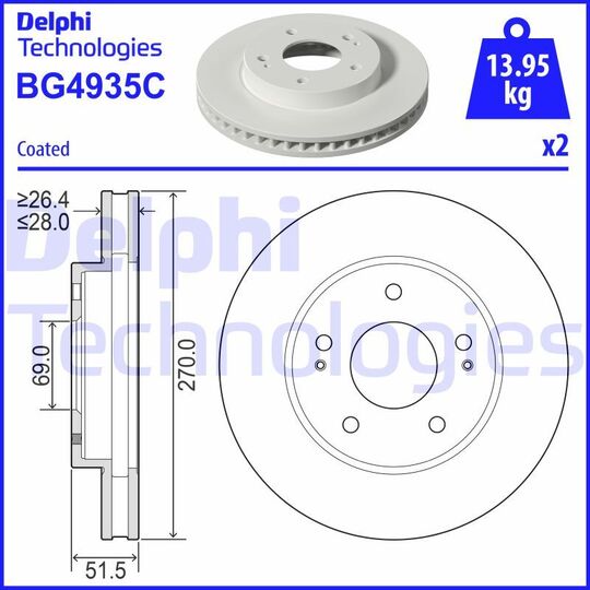 BG4935C - Brake Disc 