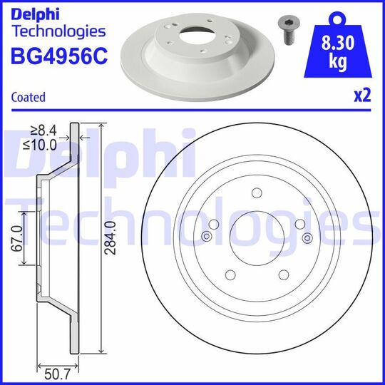 BG4956C - Brake Disc 