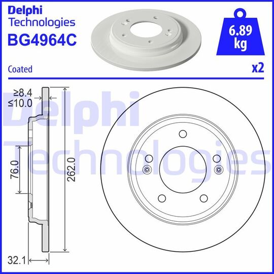 BG4964C - Brake Disc 