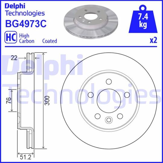 BG4973C - Brake Disc 