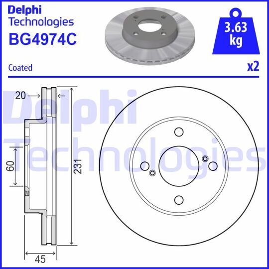 BG4974C - Brake Disc 