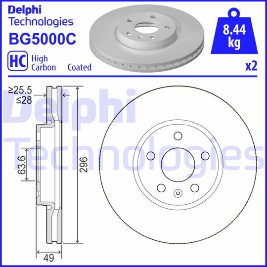 BG5000C - Brake Disc 