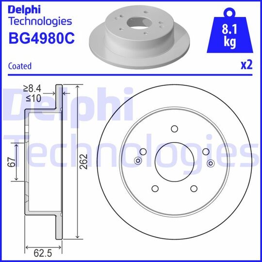 BG4980C - Brake Disc 