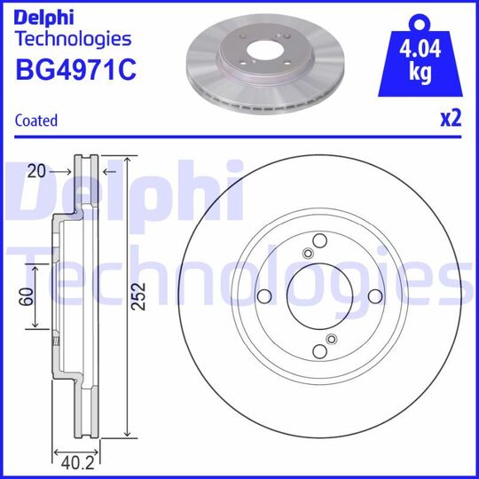 BG4971C - Brake Disc 