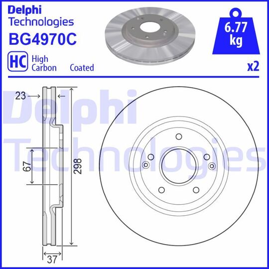 BG4970C - Brake Disc 