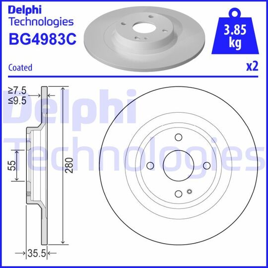 BG4983C - Brake Disc 