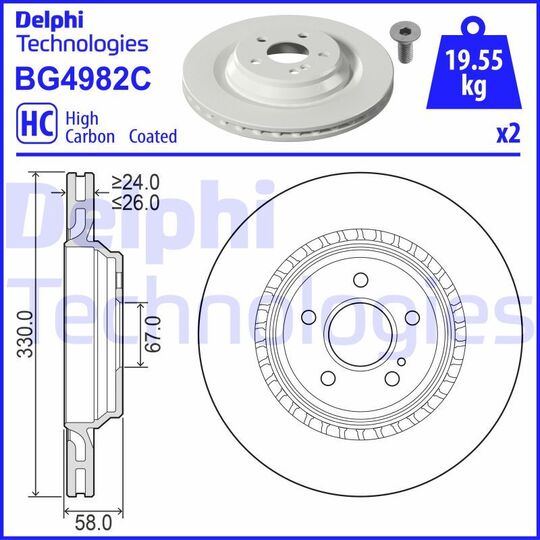 BG4982C - Brake Disc 