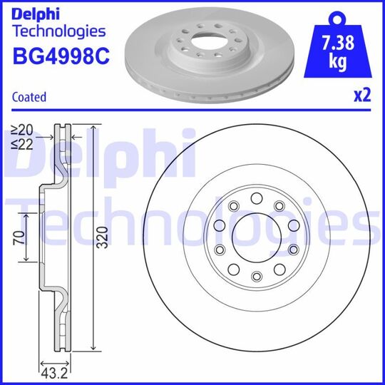 BG4998C - Brake Disc 