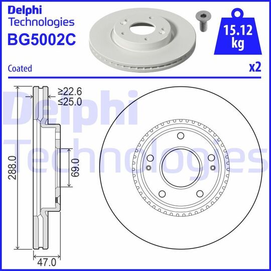 BG5002C - Brake Disc 