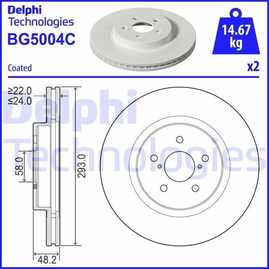 BG5004C - Brake Disc 