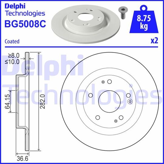 BG5008C - Brake Disc 