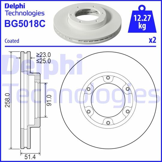 BG5018C - Brake Disc 