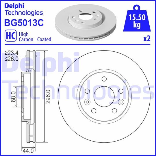 BG5013C - Brake Disc 