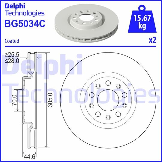 BG5034C - Brake Disc 