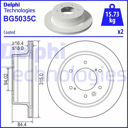 BG5035C - Brake Disc 