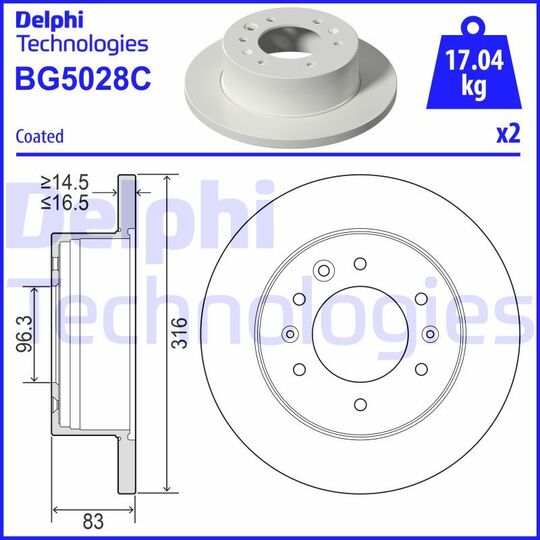 BG5028C - Brake Disc 