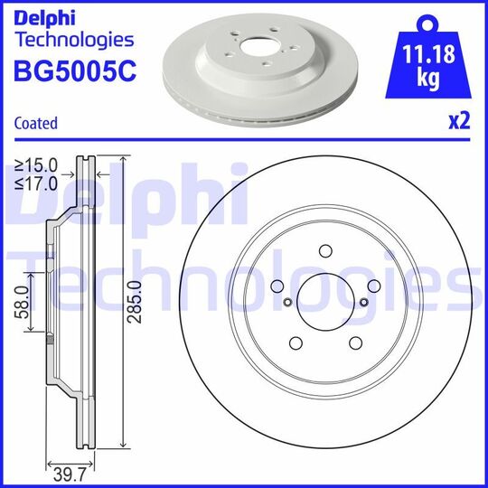 BG5005C - Brake Disc 