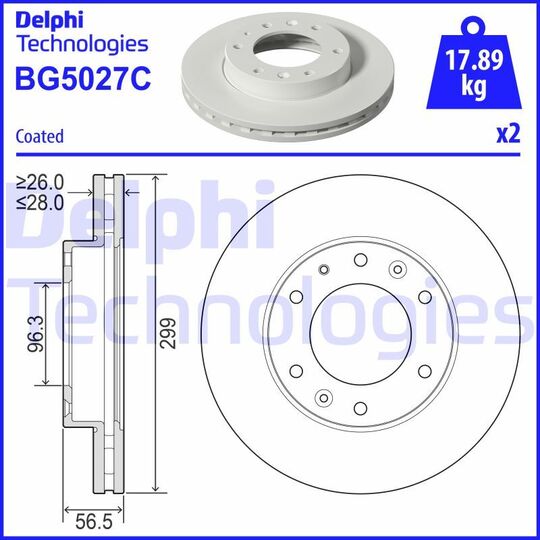 BG5027C - Brake Disc 