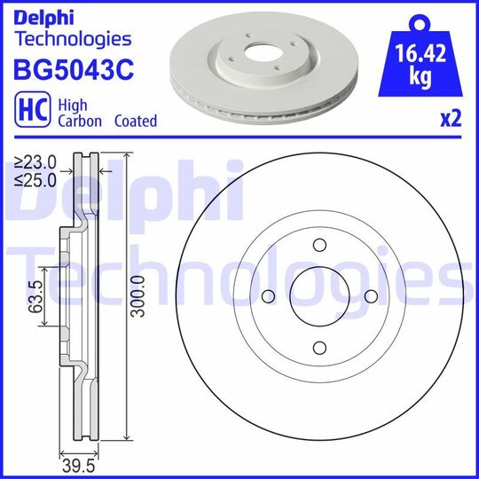 BG5043C - Brake Disc 