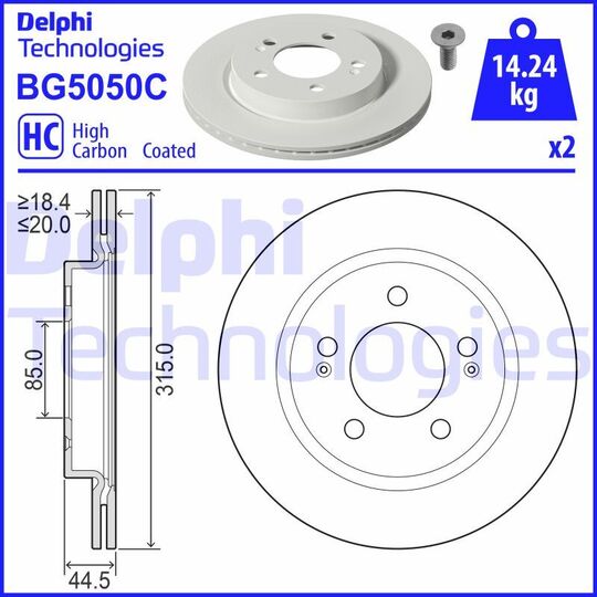 BG5050C - Brake Disc 