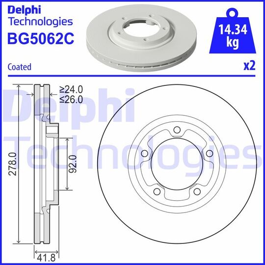 BG5062C - Brake Disc 