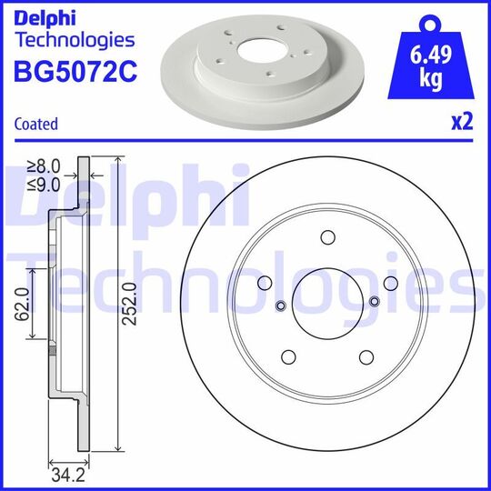 BG5072C - Brake Disc 