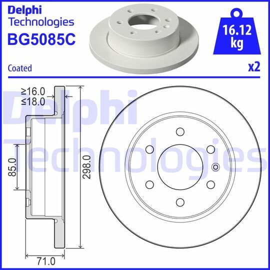 BG5085C - Brake Disc 