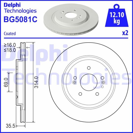 BG5081C - Brake Disc 