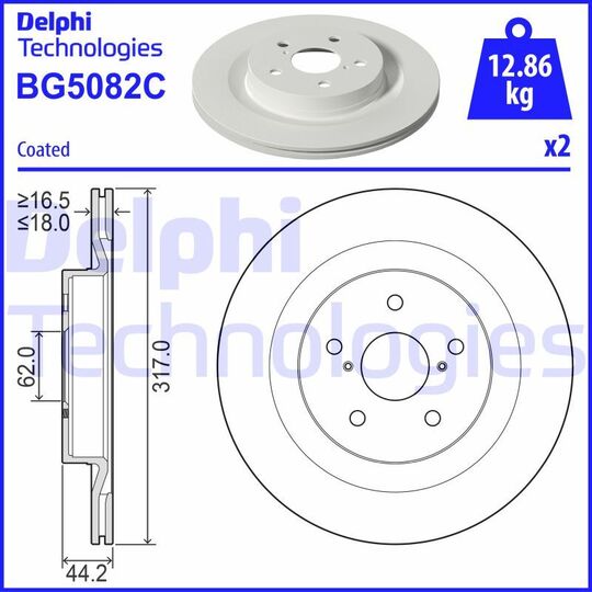 BG5082C - Brake Disc 