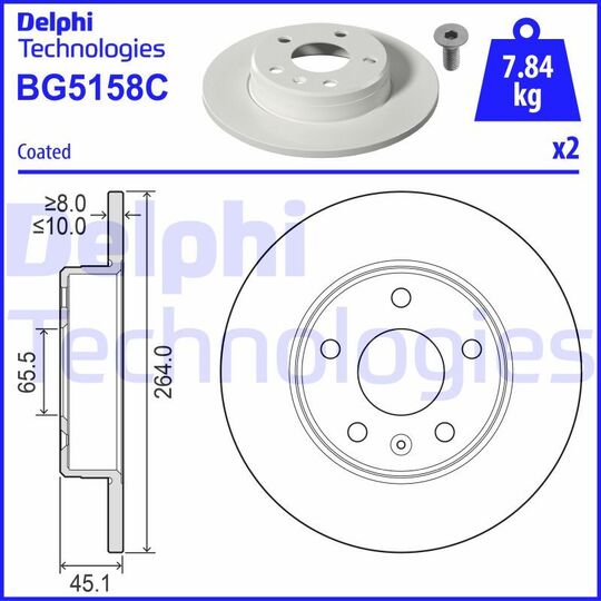 BG5158C - Brake Disc 