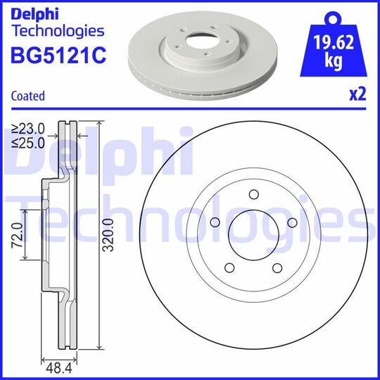 BG5121C - Brake Disc 