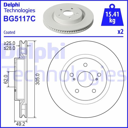 BG5117C - Brake Disc 