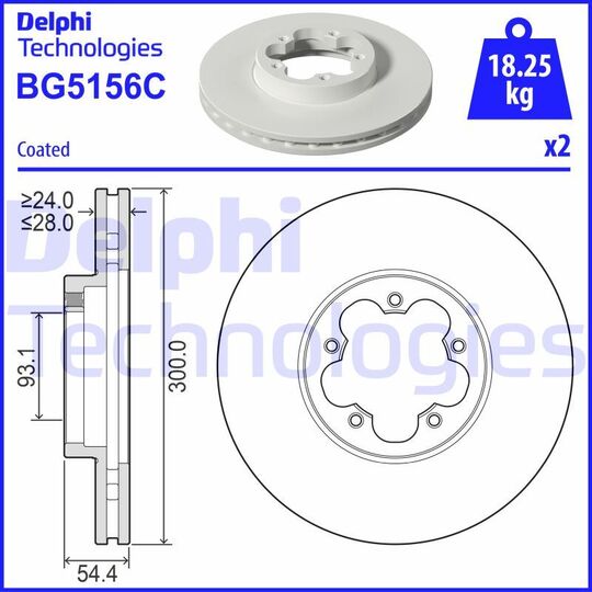 BG5156C - Brake Disc 