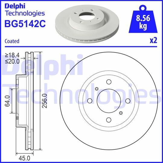 BG5142C - Brake Disc 