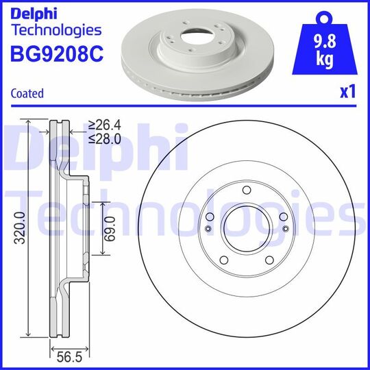 BG9208C - Brake Disc 