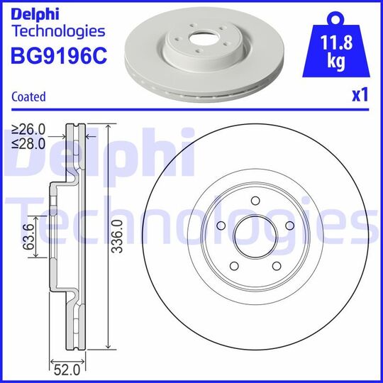 BG9196C - Brake Disc 