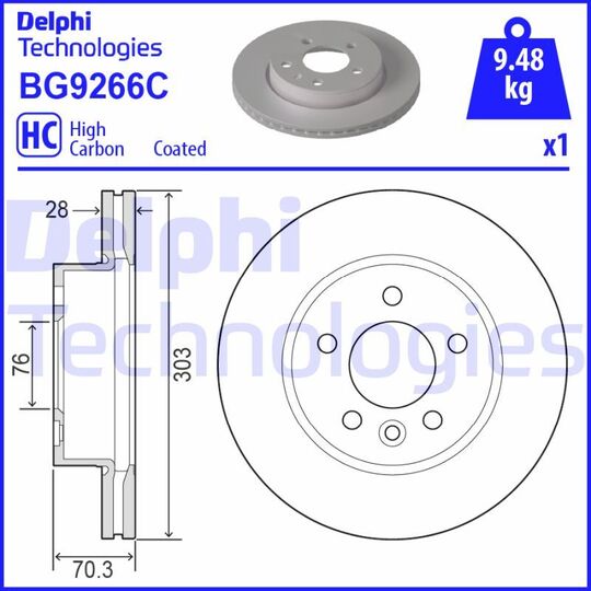 BG9266C - Brake Disc 