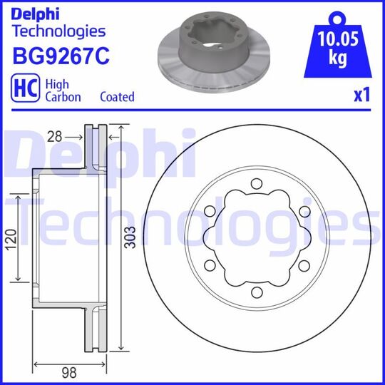 BG9267C - Brake Disc 