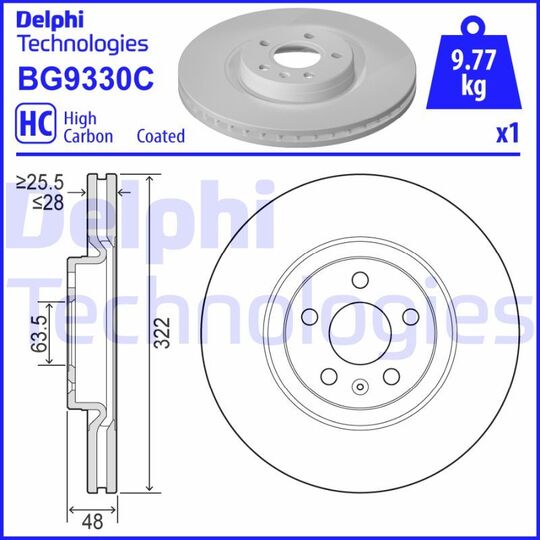 BG9330C - Brake Disc 