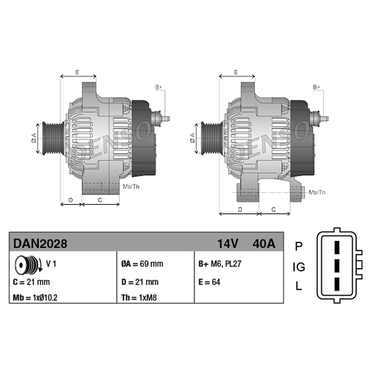 DAN2028 - Alternator 