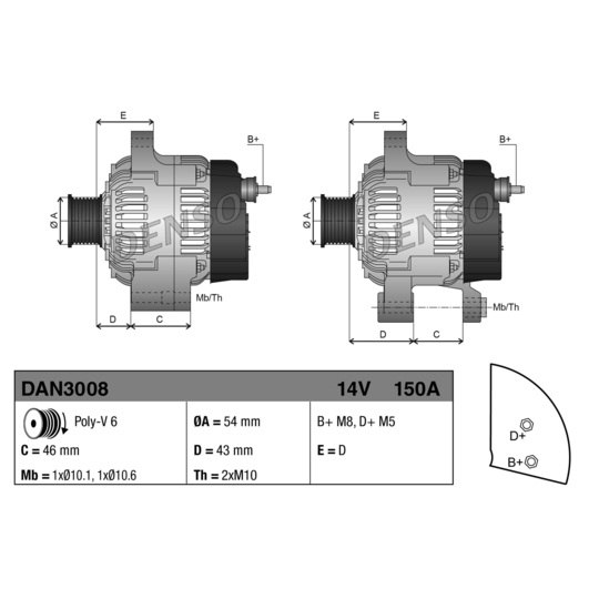 DAN3008 - Alternator 