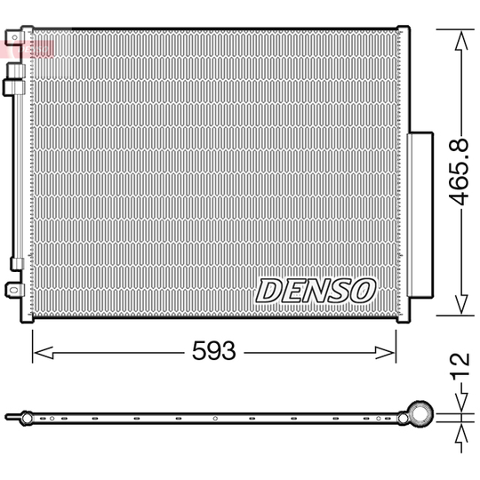 DCN01005 - Kondensor, klimatanläggning 