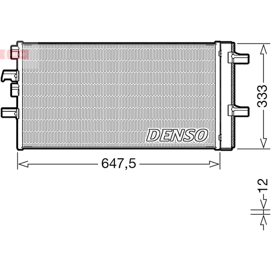 DCN05108 - Kondensor, klimatanläggning 