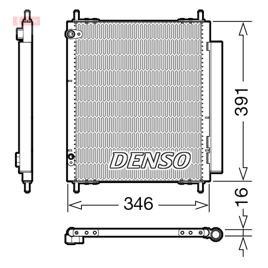 DCN07003 - Kondensor, klimatanläggning 